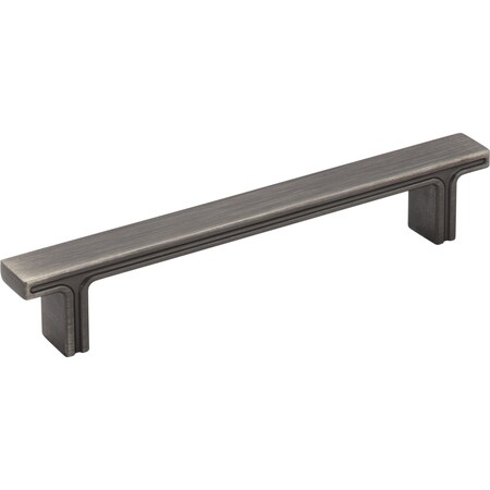 Jeffrey Alexander 128 mm Center-to-Center Brushed Pewter Square Anwick Cabinet Pull 867-128BNBDL